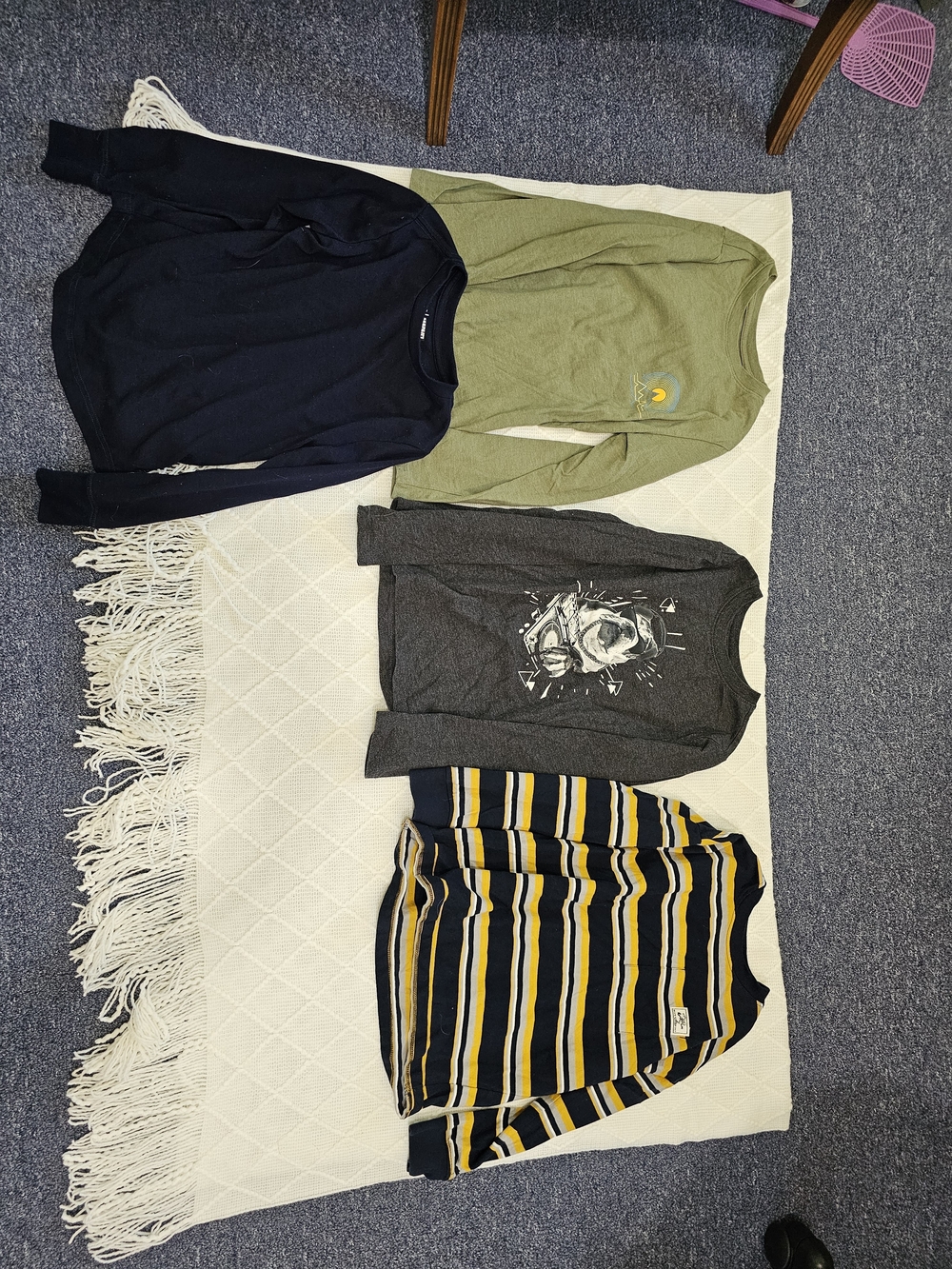 4 Pack Kids Long Sleeve Tshirts